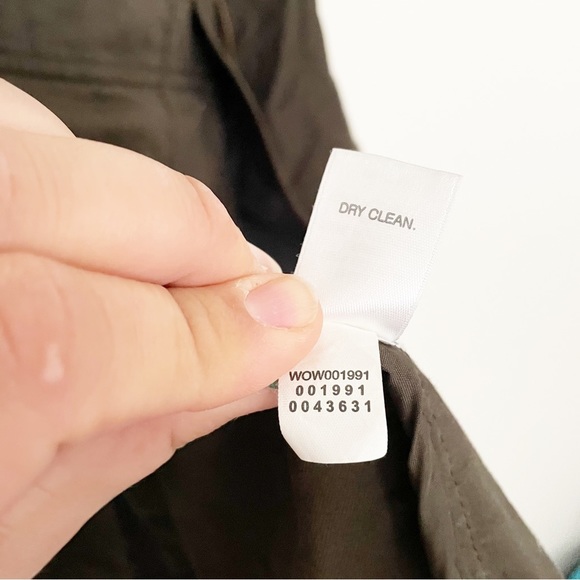 J Jill Olive Green Cotton Utility Military Field Jacket Size XS Zip Up Pockets - Picture 9 of 9